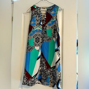 Colorful Sleeveless Patterned Dress